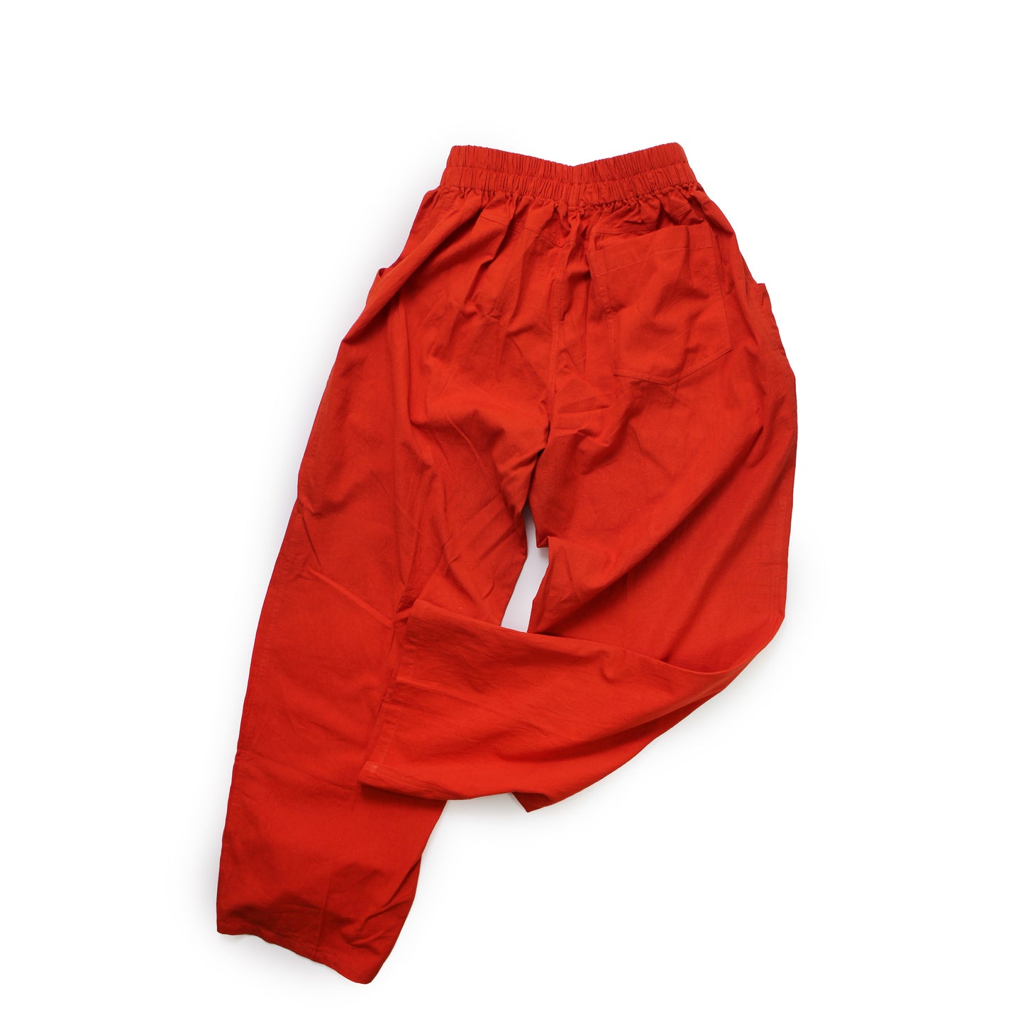 AJAY PANTS + Eco dye Cotton Skirts + Fire Orange