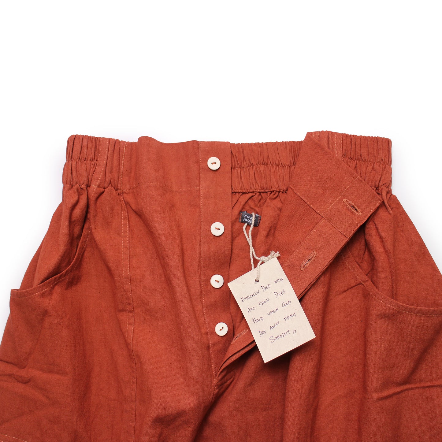 AJAY SKIRT + Eco dye Cotton Skirts+ Brick Red