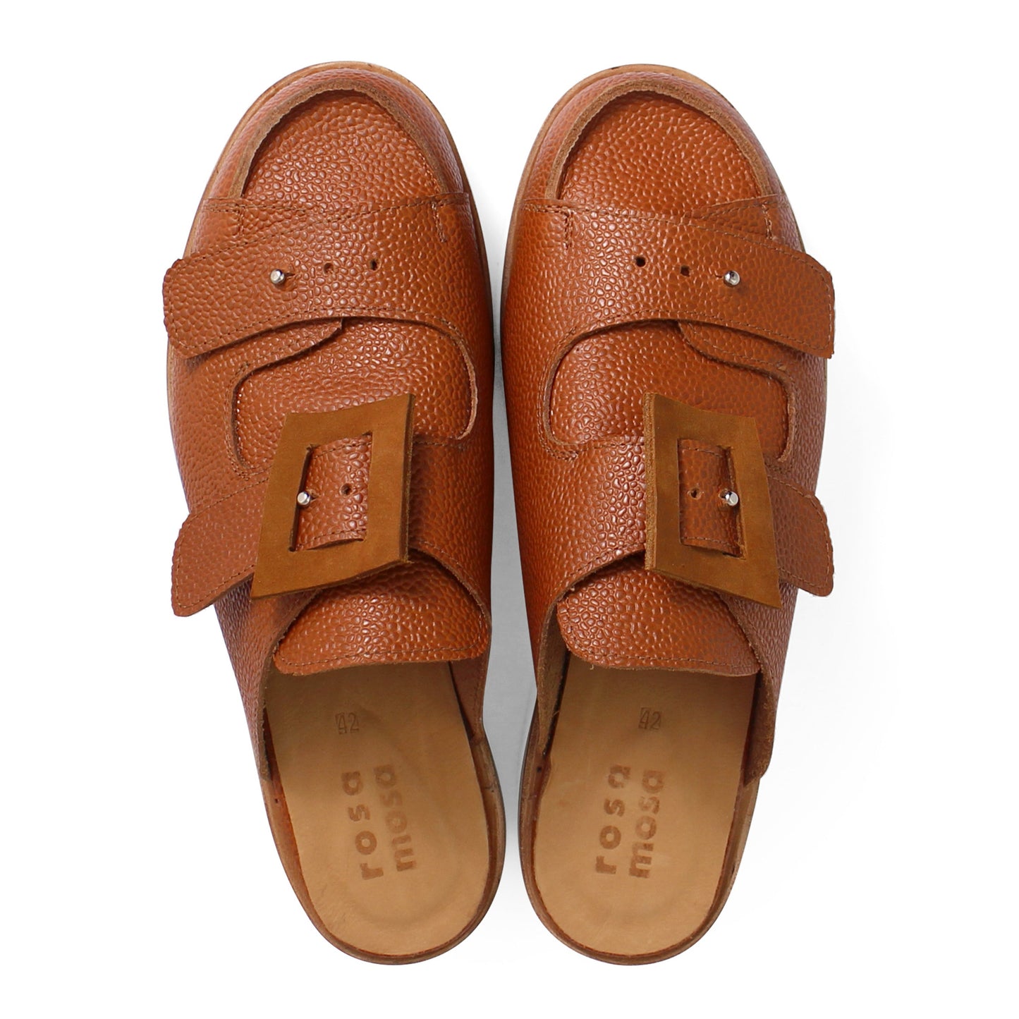 BILL OPEN 1 + Welted Leather Slides + Cloudy Brown