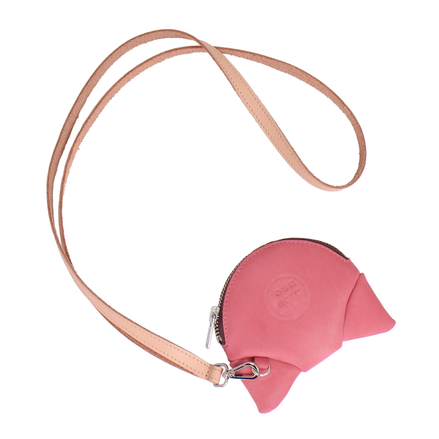 CROISSANT Leather Coincase Wallet + English Rose