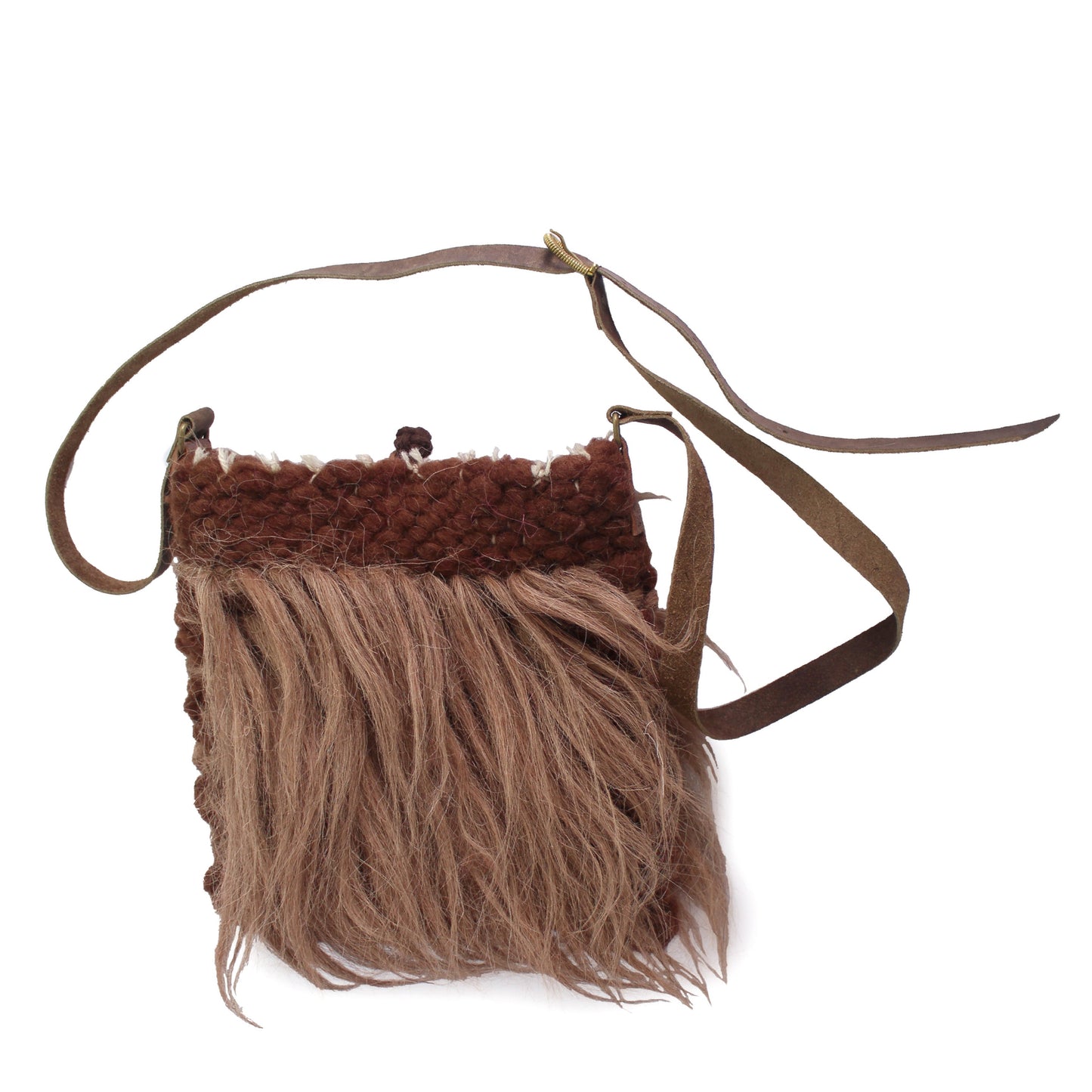 SHAMAN BAG + Crochet Bag + Brown