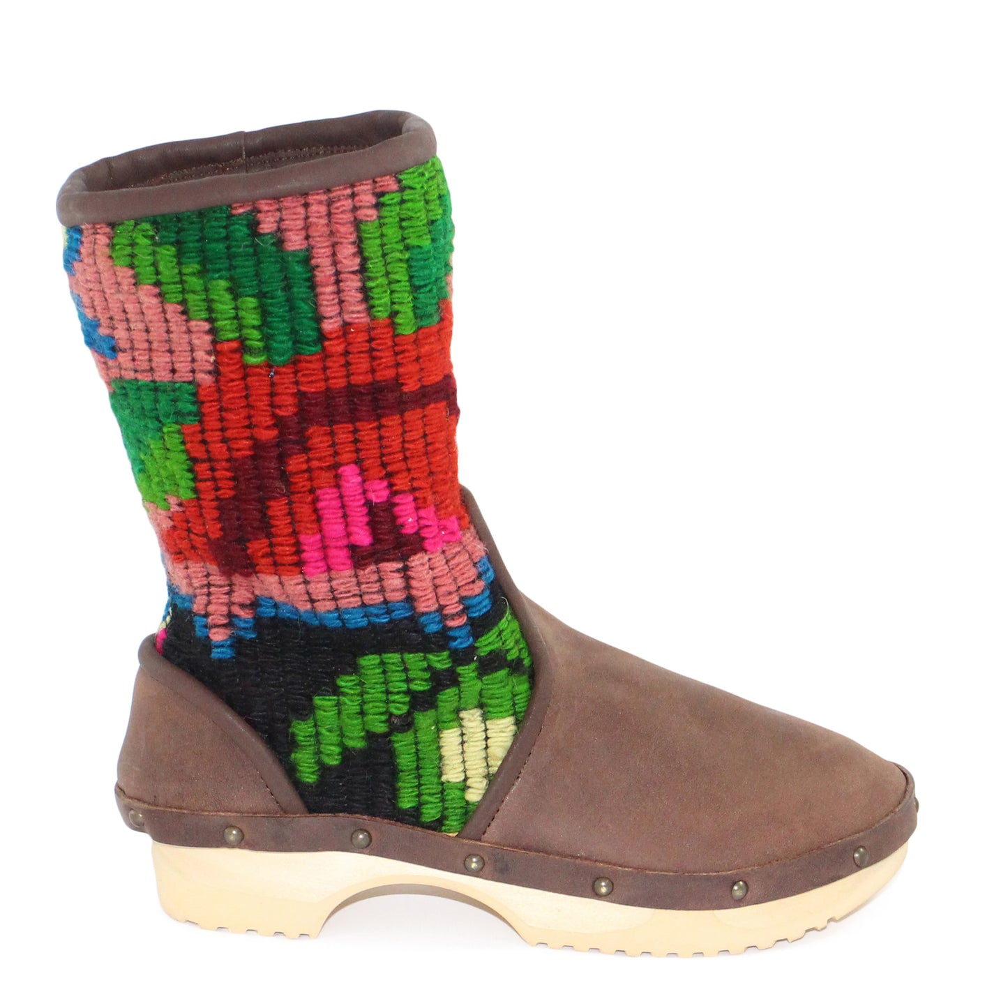 Bon 3 + Leather Wool Clog Boots + Carpet