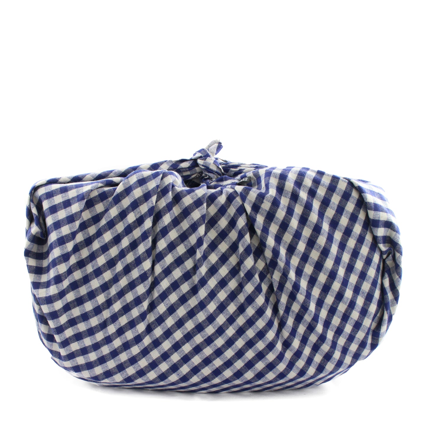 WILLOW DELTA STRIPE + Rattan Shopper Bag + White