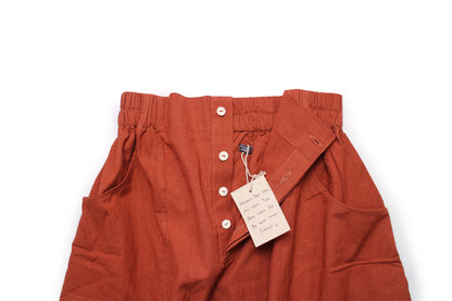 AJAY SKIRT + Brick Red