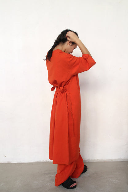 AJAY DRESS + Fire Orange