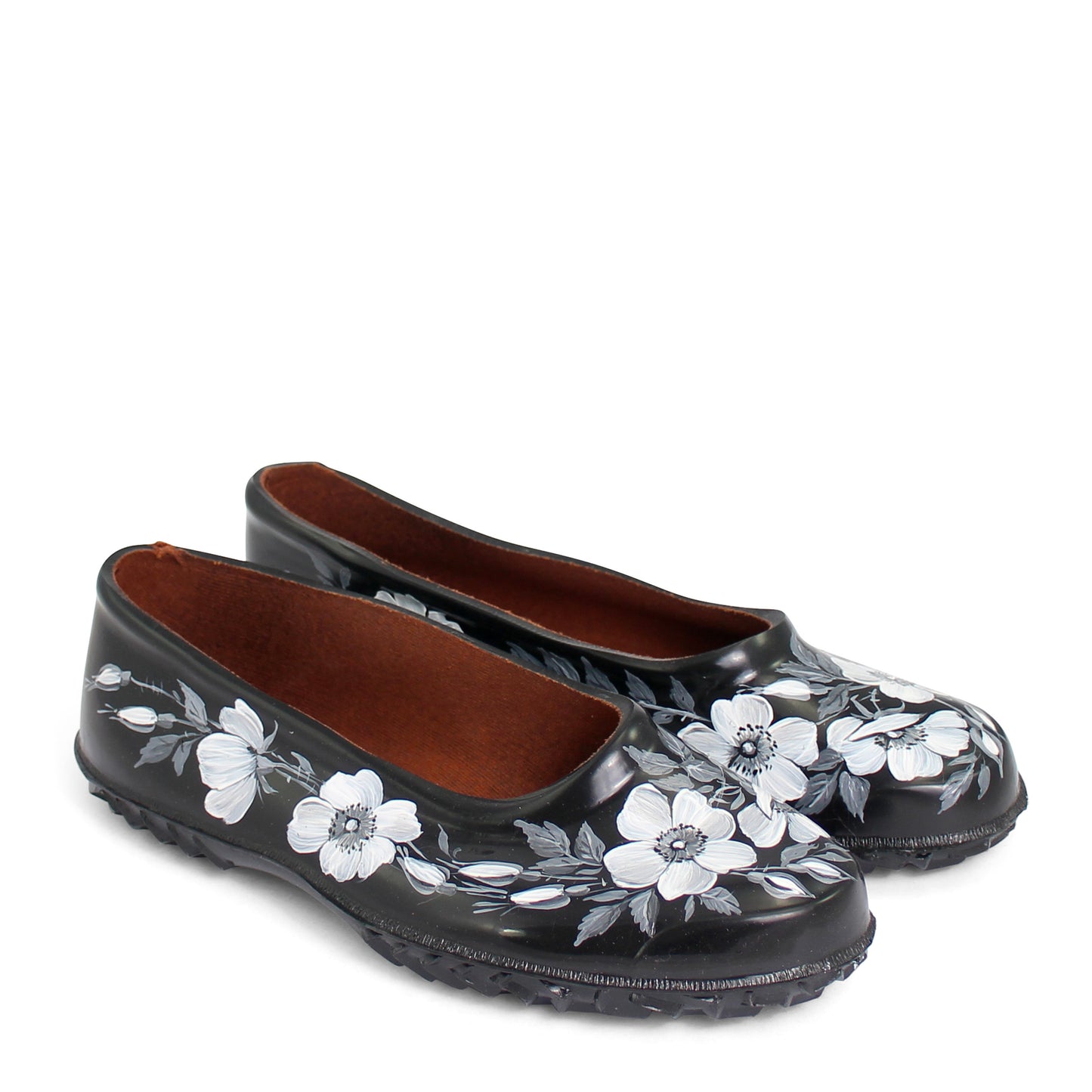 BALLERINA Snow Blossom + Hand-painted Rain Shoes