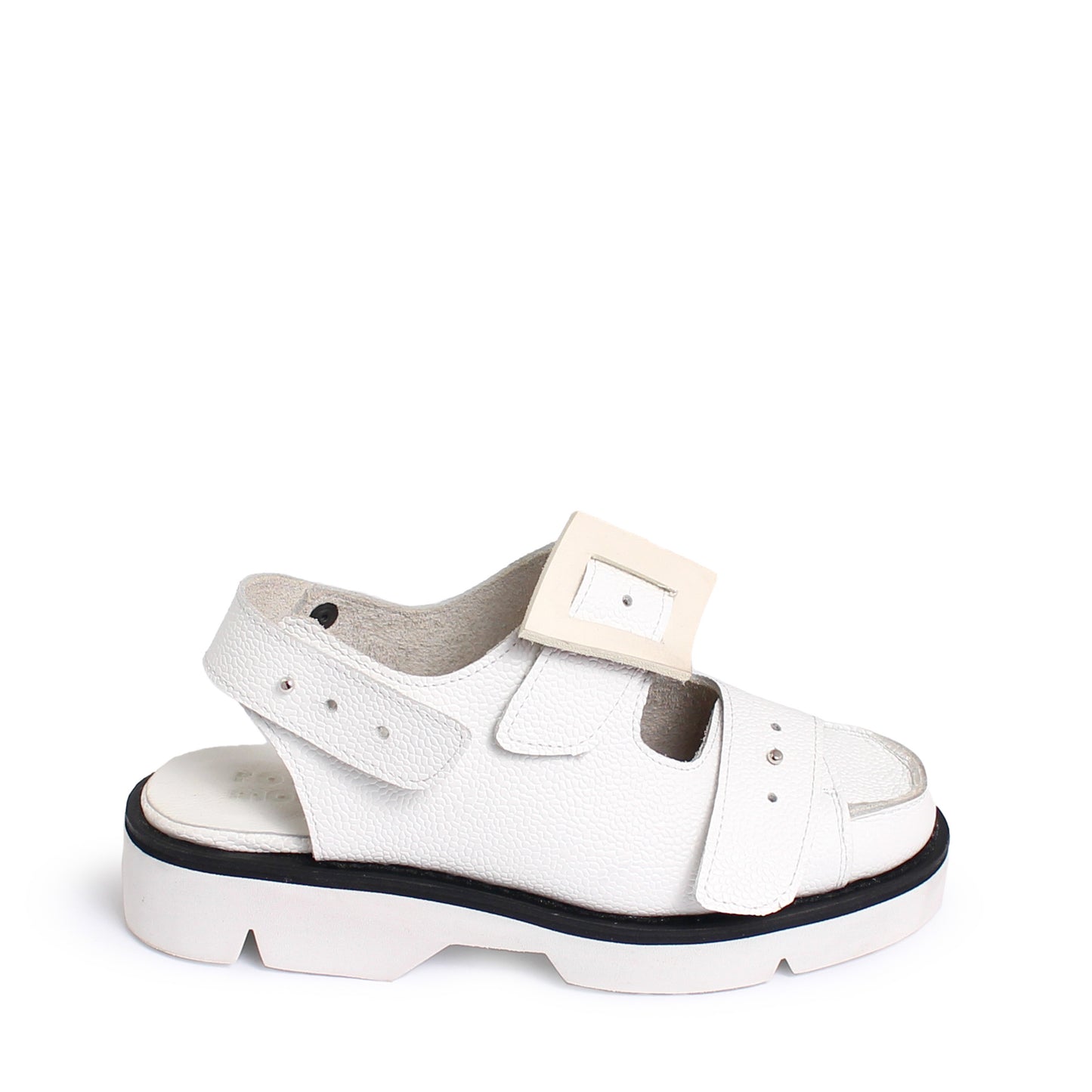 BILL CLOSED 2 + Welted Leather Sandals + Cloudy White