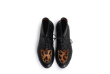 DELEMONT DERBY BOOTS + leopard print