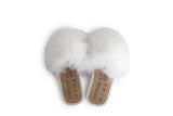 Faux Fur Slippers + Panna