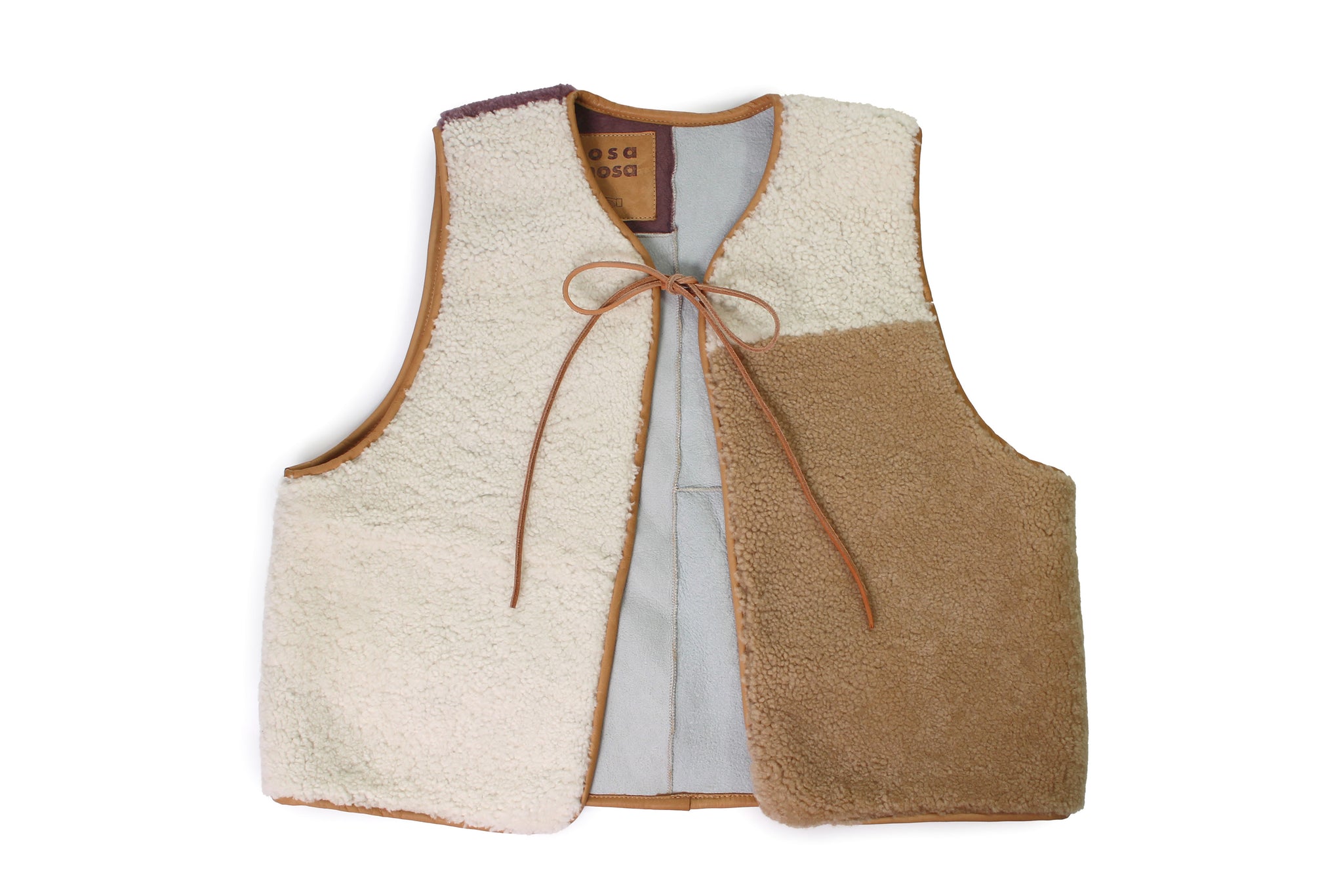 Gilet Vest PATCHWORK + Natural Lila