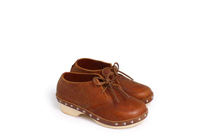 Clog Lace-up + Cognac