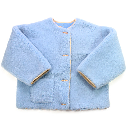 Jacket METEOR + Reversible Shearling Jacket + Ice Blue