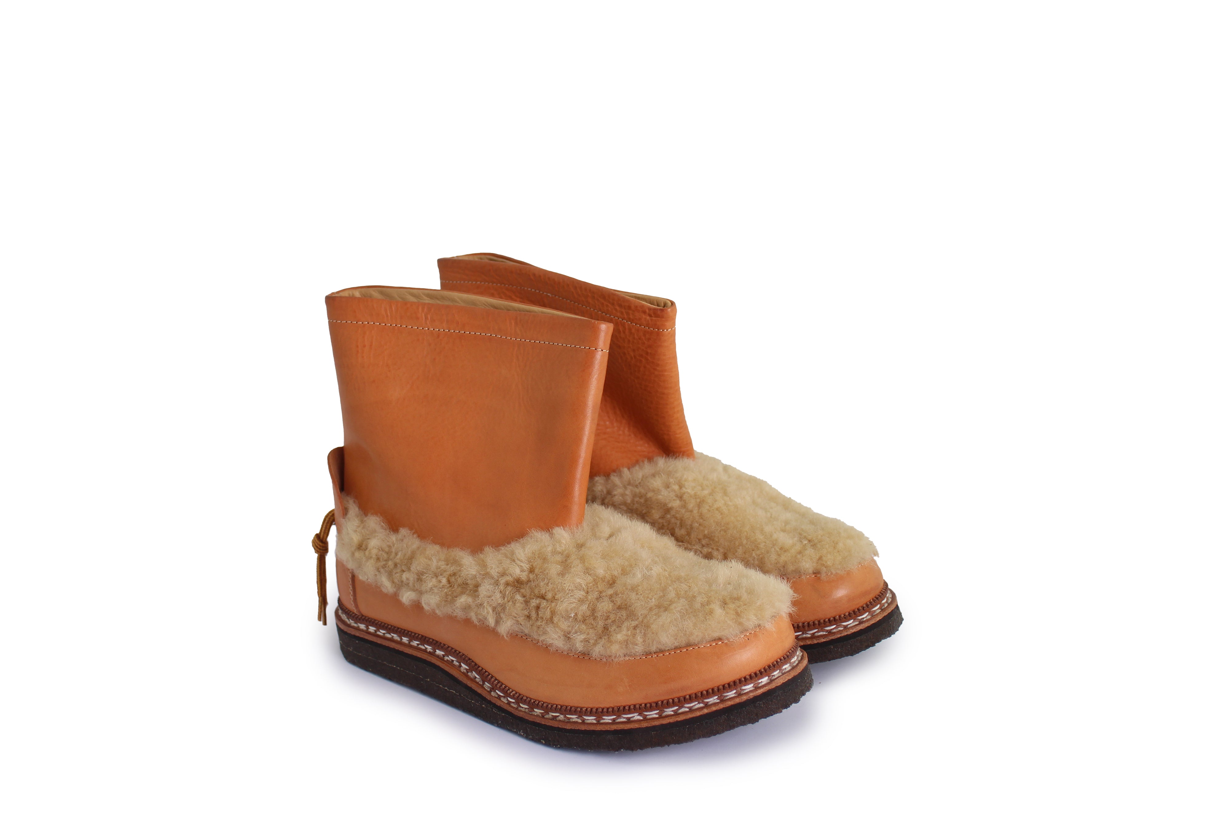 Mou Eskimo leather boots - Orange