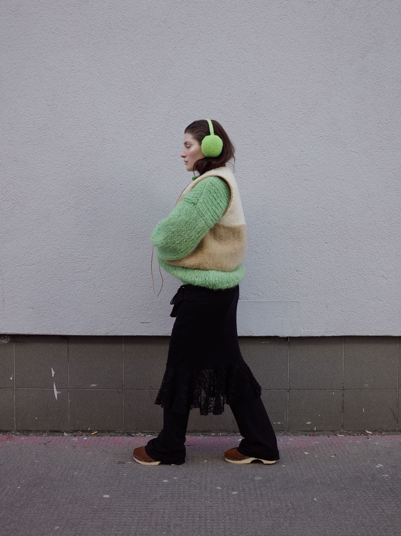 EAR WARMERS + lime
