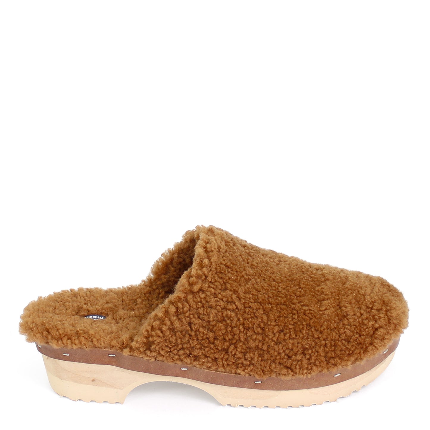 PANTO FULLY + Shearling Clog Shoes + Curly Teddy Brown
