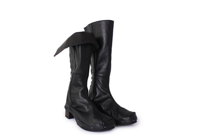 ROSIE BOOT HIGH Dark Sole + Black