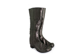 ROSIE BOOT HIGH METALLIC Dark Sole + metallic black