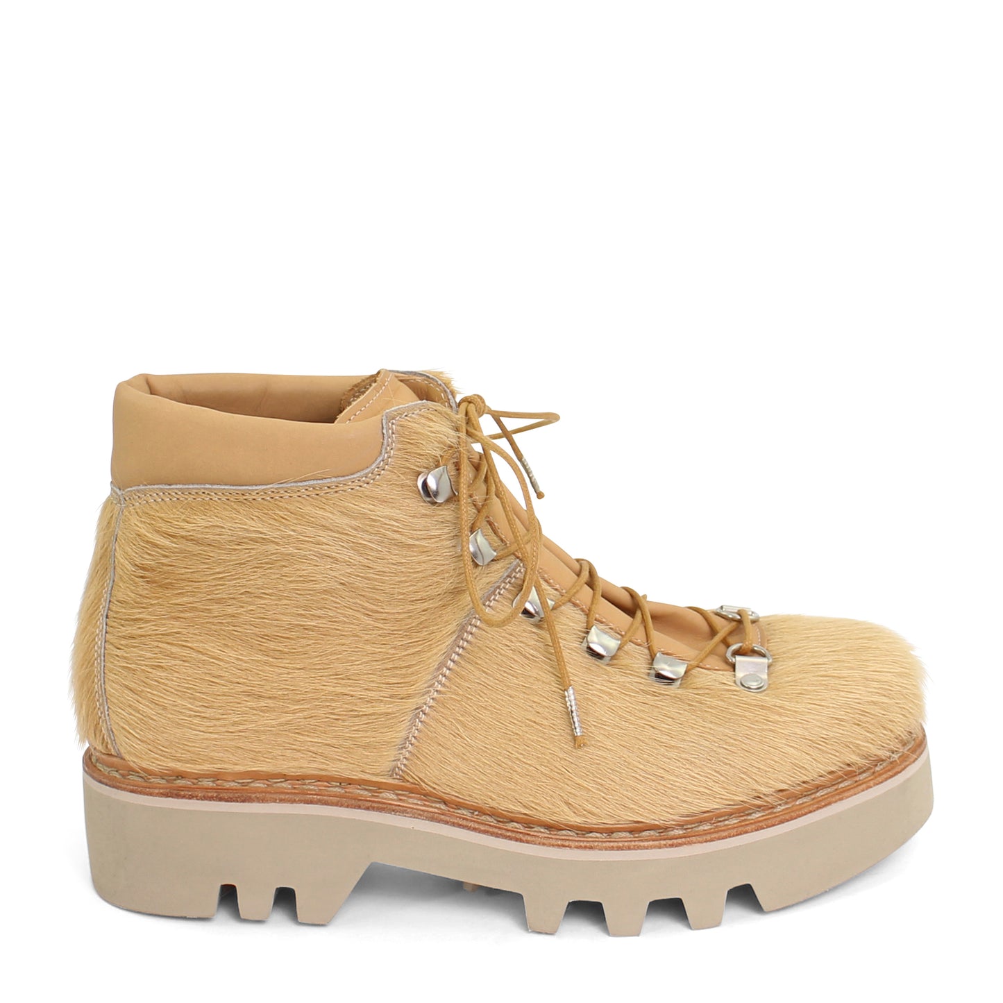 Similaun Boots Mucca + Norwegian Welted Lace-up Boots + Champagne natural cow leather
