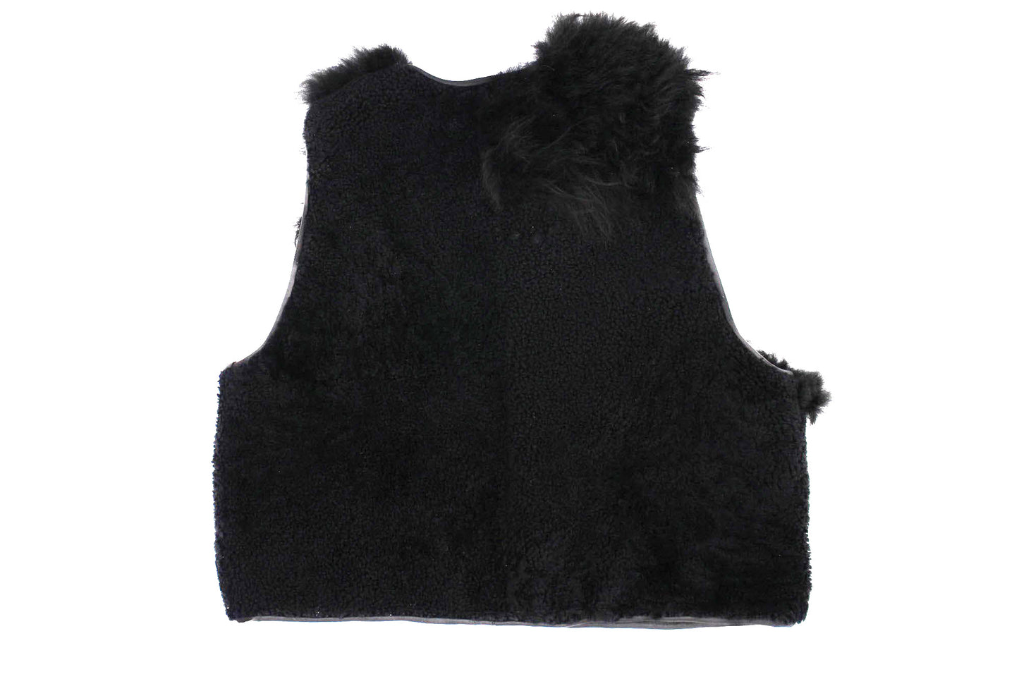 Gilet Vest PATCHWORK + Black long hair