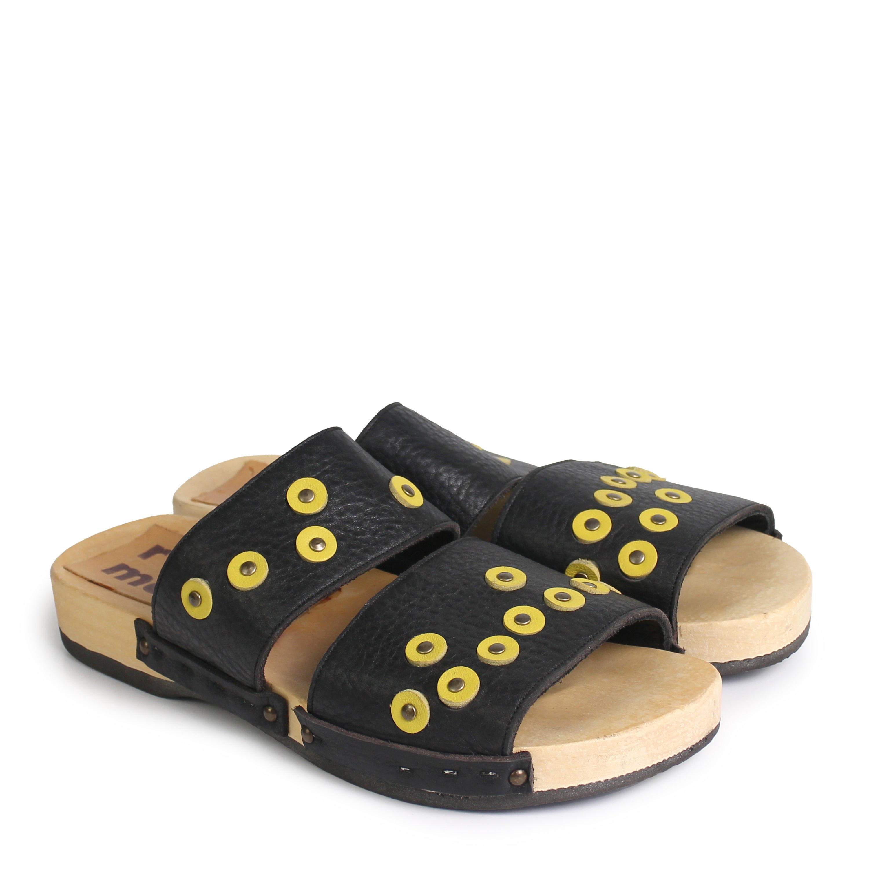 ASTRO + Leather Sandals + Black