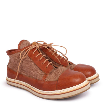 ATLAS + Leather Jute Sneakers + Fieno