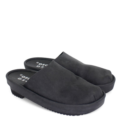 BOAT + Leather Clog Shoes + Black