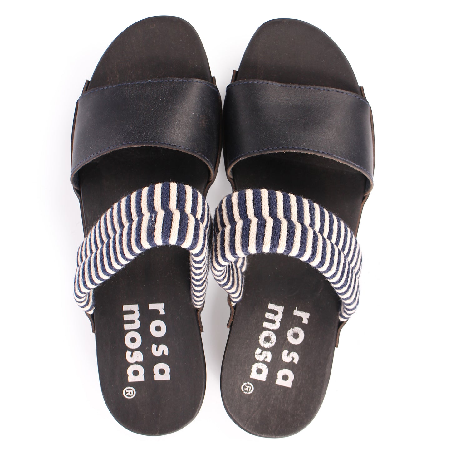 BOBO + Cotton Leather Clog Flats + Navy Uni Special