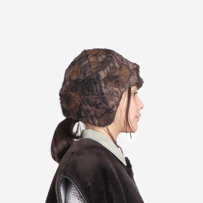 CÂBLEAMI PRINT FLIGHT HAT + Flight Hat + Brown Paisley