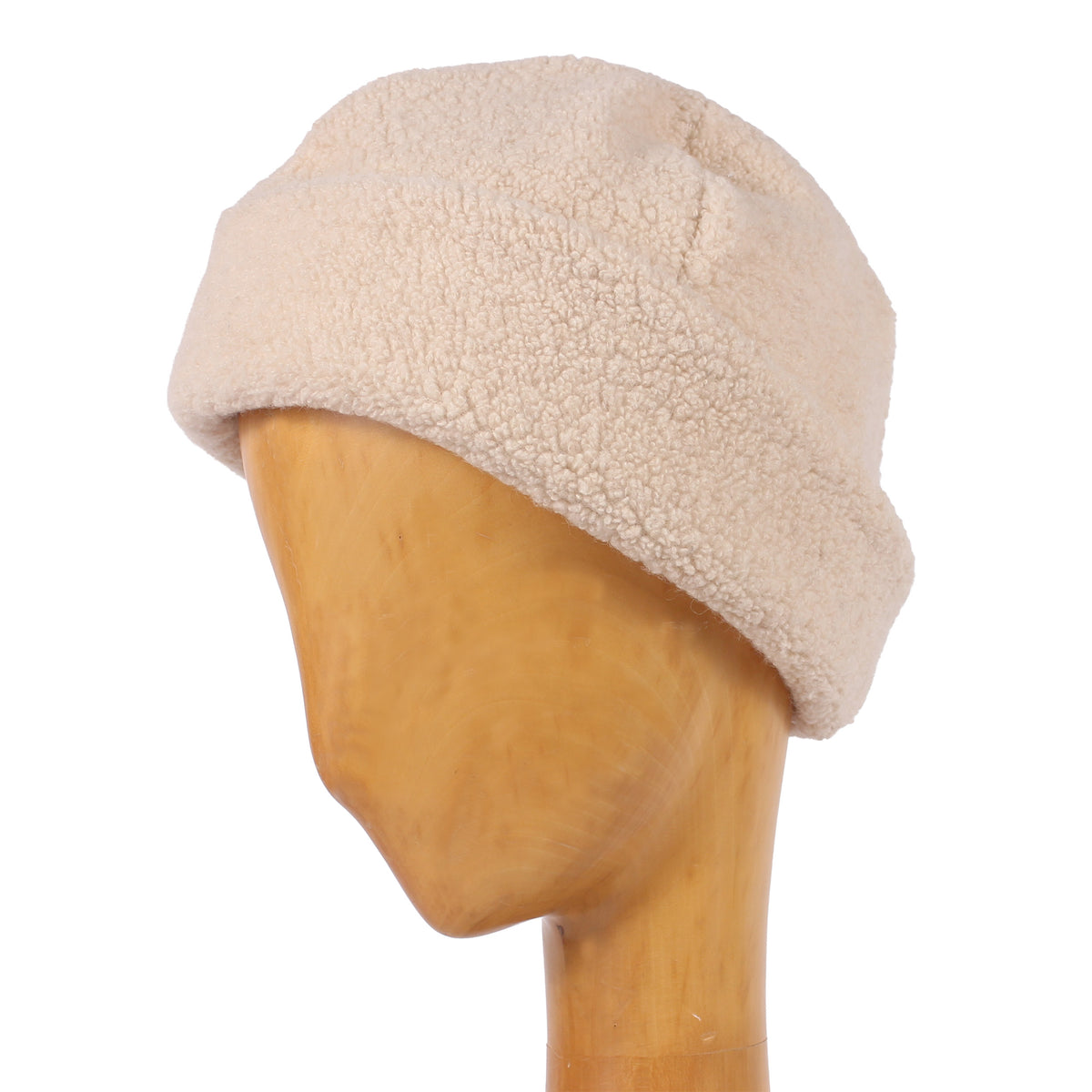 CÂBLEAMI Recycle Wool W/CAP + Pile Stitch + ecru
