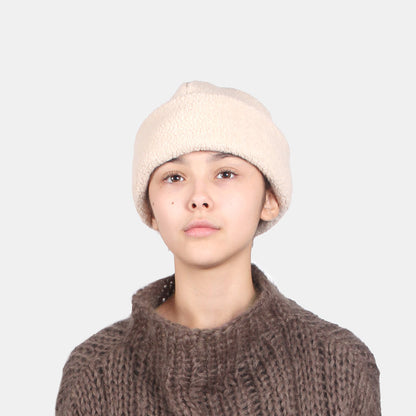 CÂBLEAMI Recycle Wool W/CAP + Pile Stitch + ecru