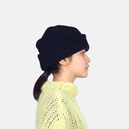 CÂBLEAMI Recycle Wool W/CAP + Pile Stitch + navy