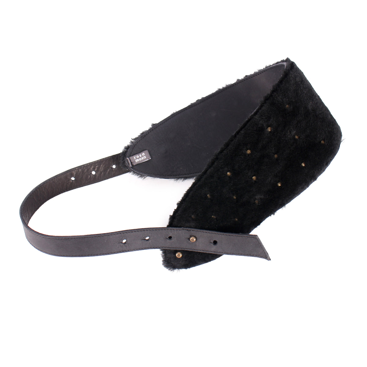 CHAMPION BELT + Shearling Leather Belt + Black