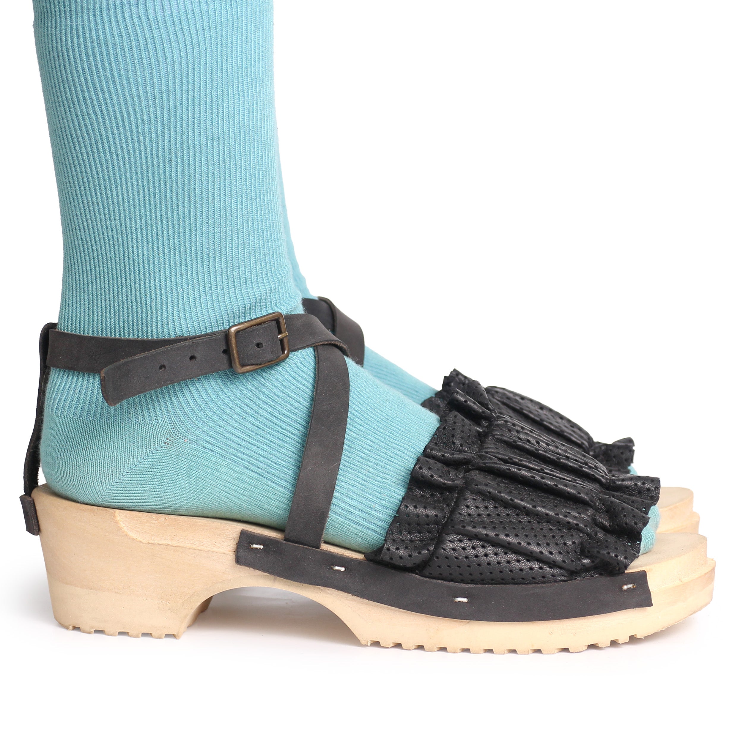 Chloé 黒 コルクソール サンダル39 CHLOE X STRAP + Leather Clog Sandals + Black – rosa mosa