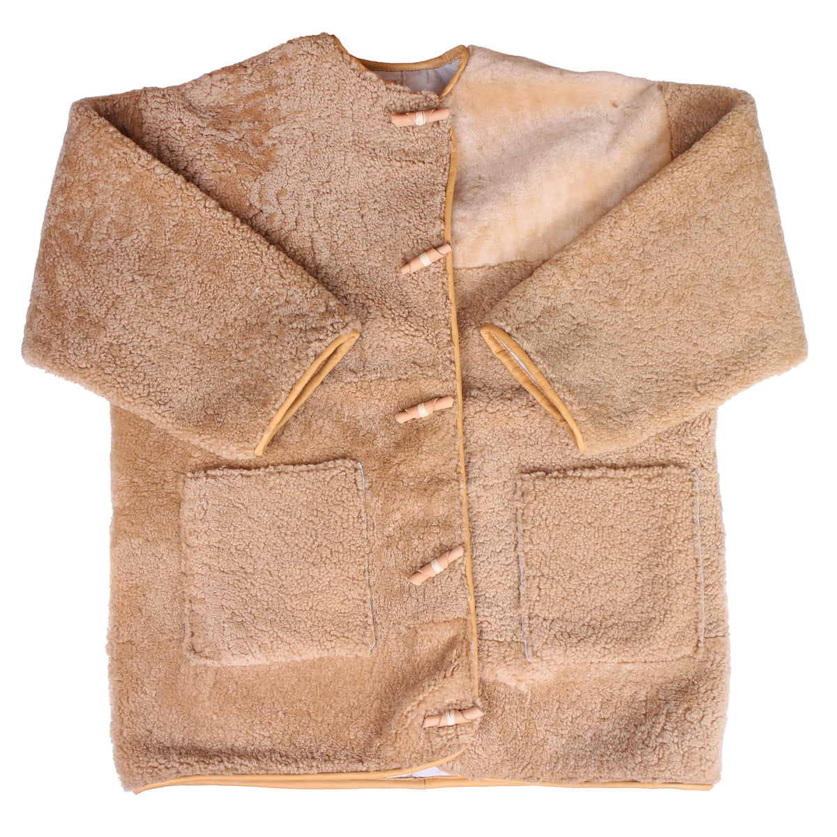 Long Jacket COMET + Reversible Shearling Jacket + Miele