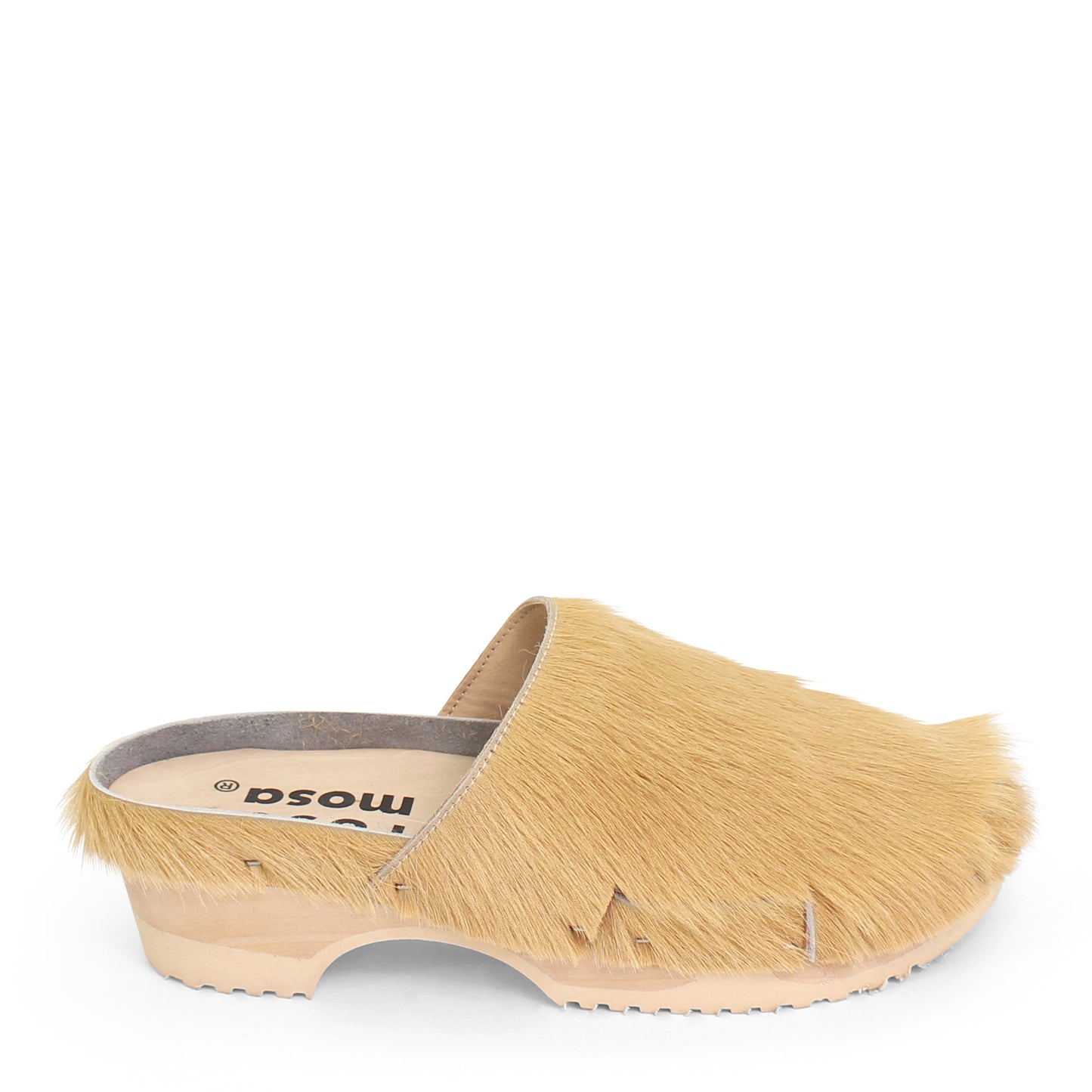DONAU + Leather Clogs + Champagne colored natural cow leather