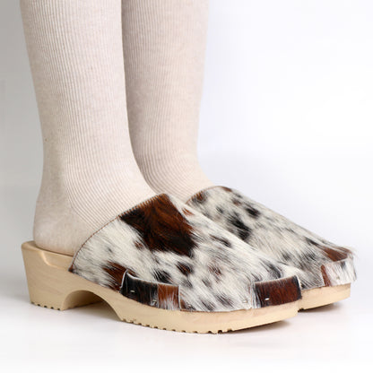 DONAU SIMPLE + Leather Clogs + 3 colored natural cow leather