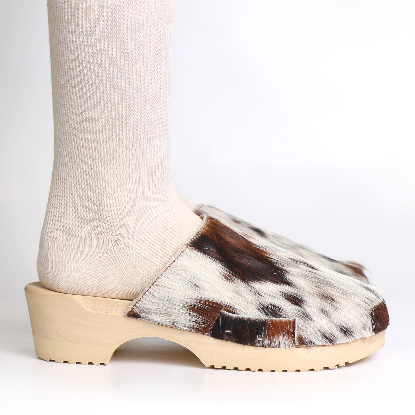 DONAU SIMPLE + Leather Clogs + 3 colored natural cow leather