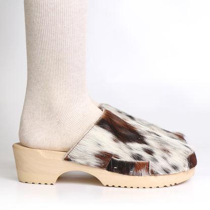 DONAU SIMPLE + Leather Clogs + 3 colored natural cow leather