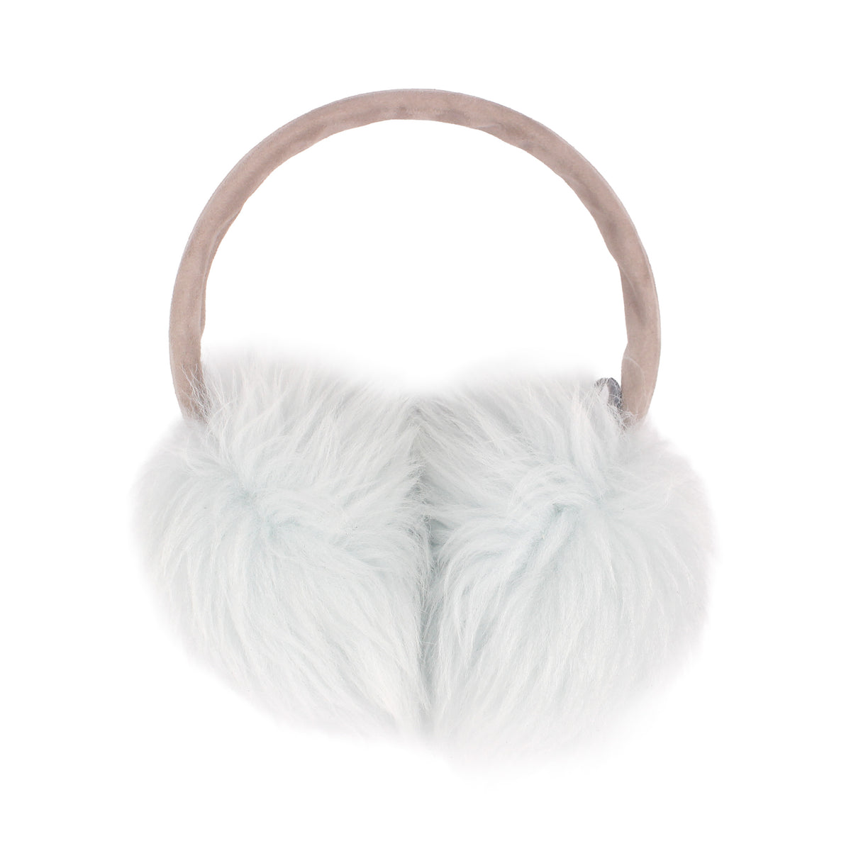 EAR WARMERS L + Shearling leather earmuffs + Sky Blue