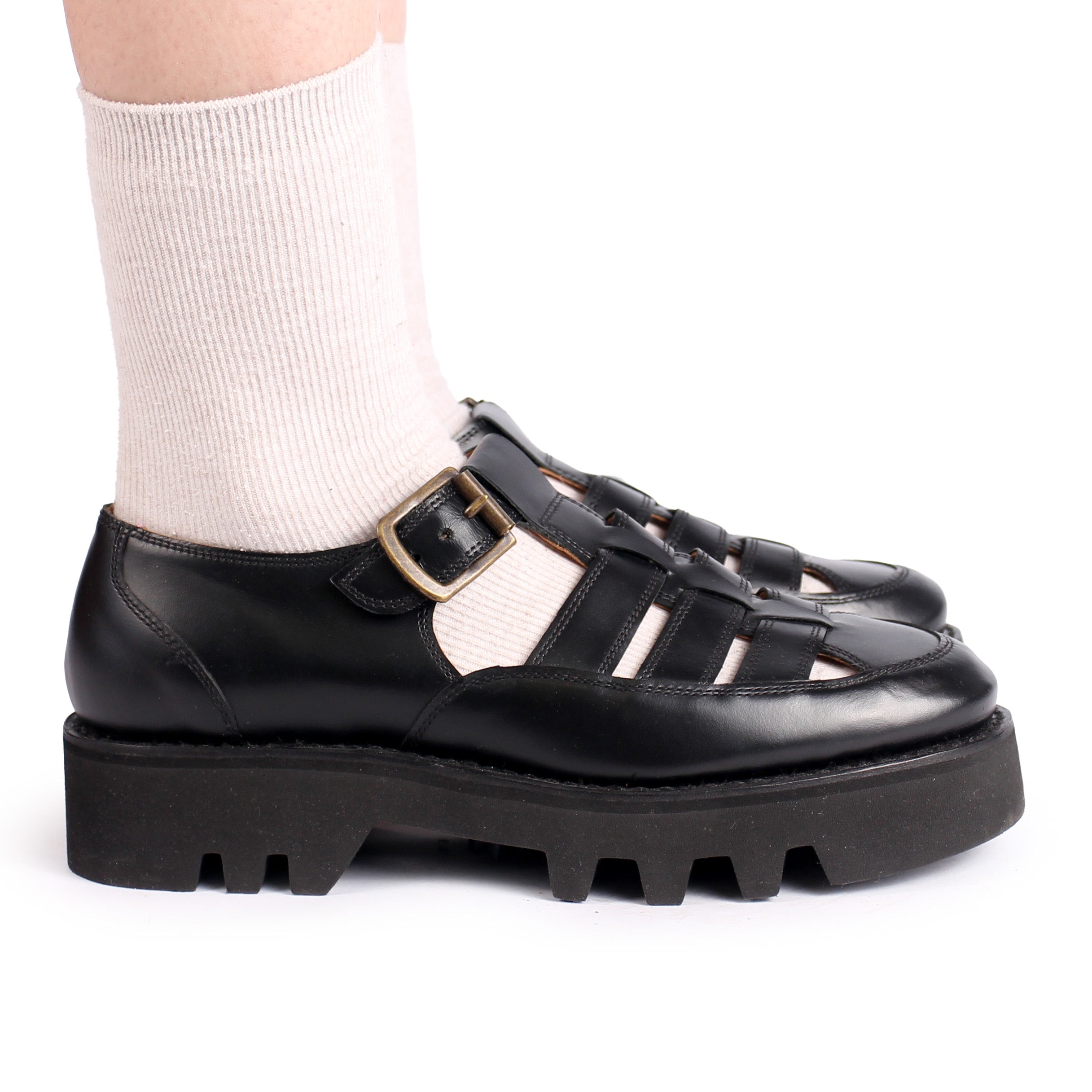 GABOR TWEETY + Welted Leather Sandals + Black – rosa mosa