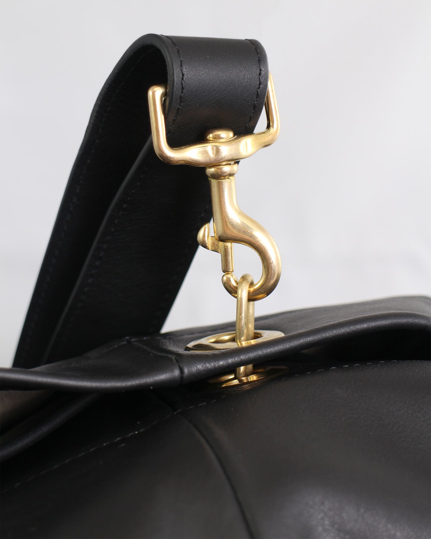 SAILING BIG BAG + Leather Sailing Bag + Black