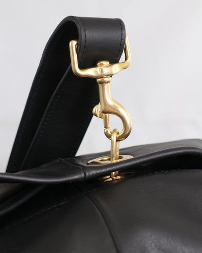 SAILING BIG BAG + Leather Sailing Bag + Black