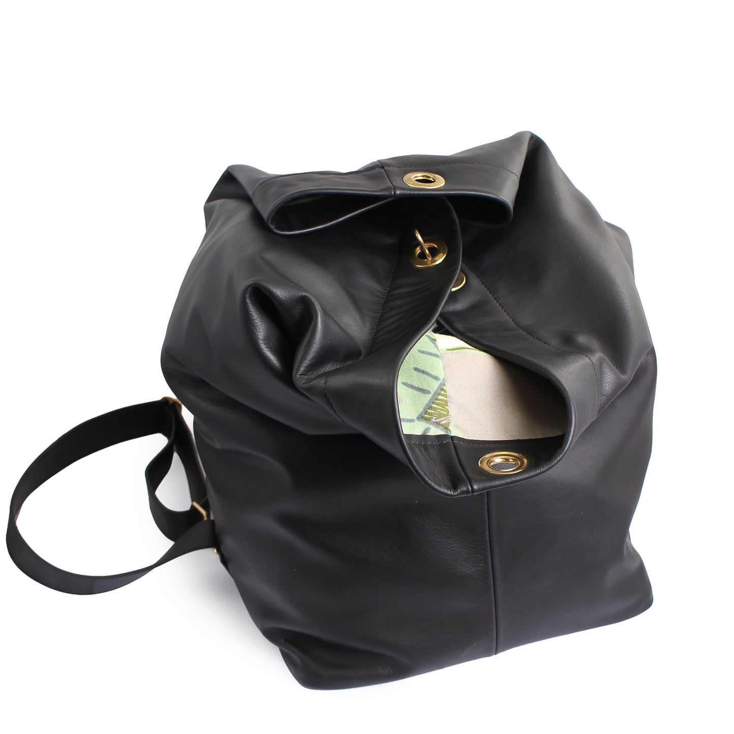 SAILING BIG BAG + Leather Sailing Bag + Black