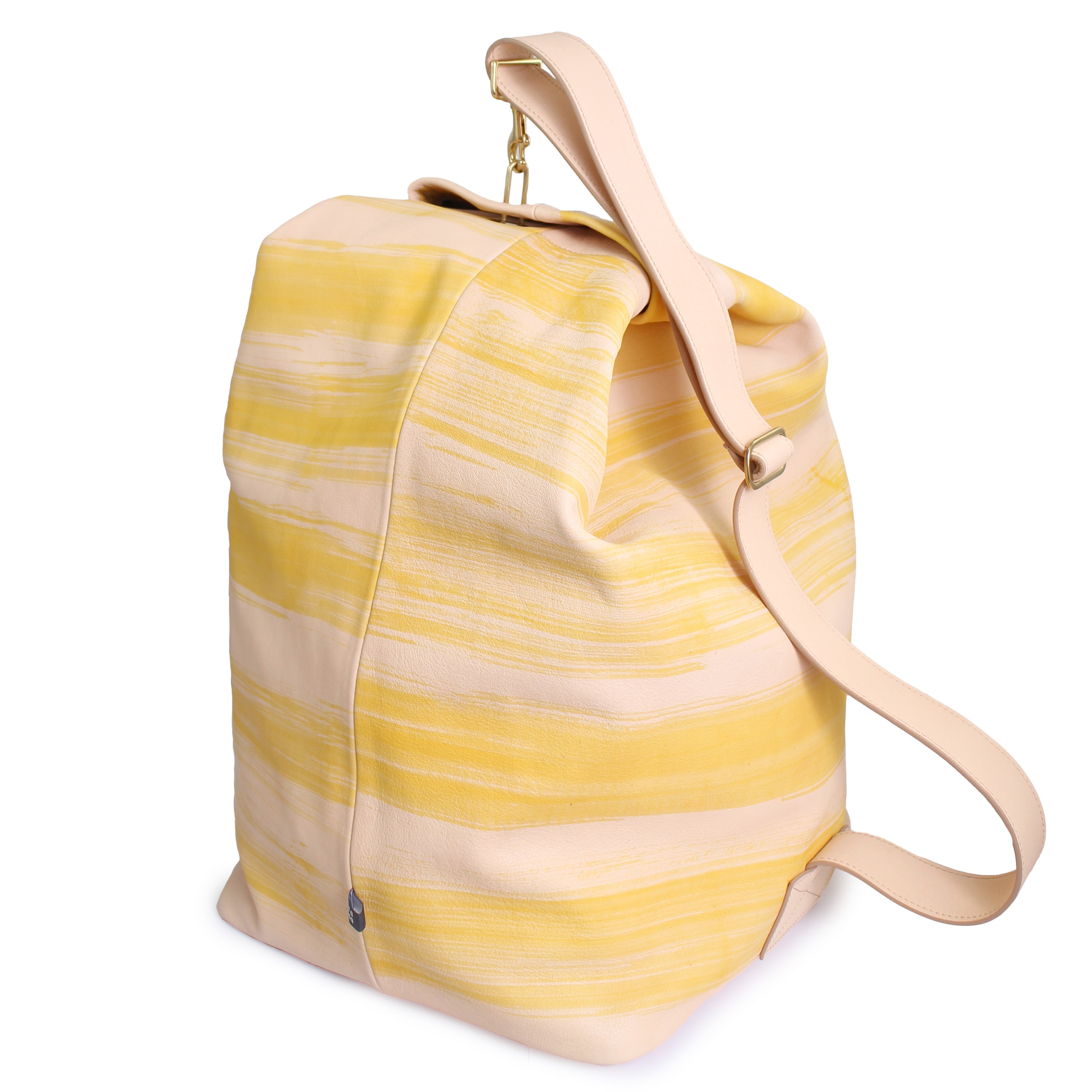 SAILING BIG BAG + Leather Sailing Bag + Powder Beige YELLOW