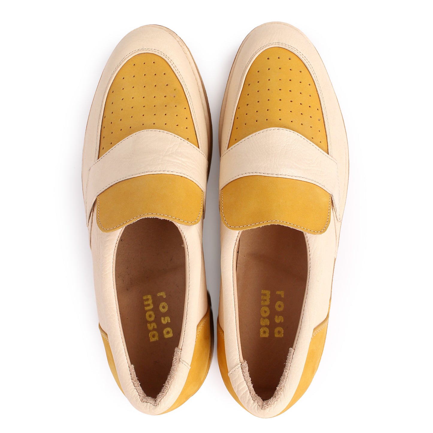 Loafer + Leather welted loafer shoes + Mustard Natural