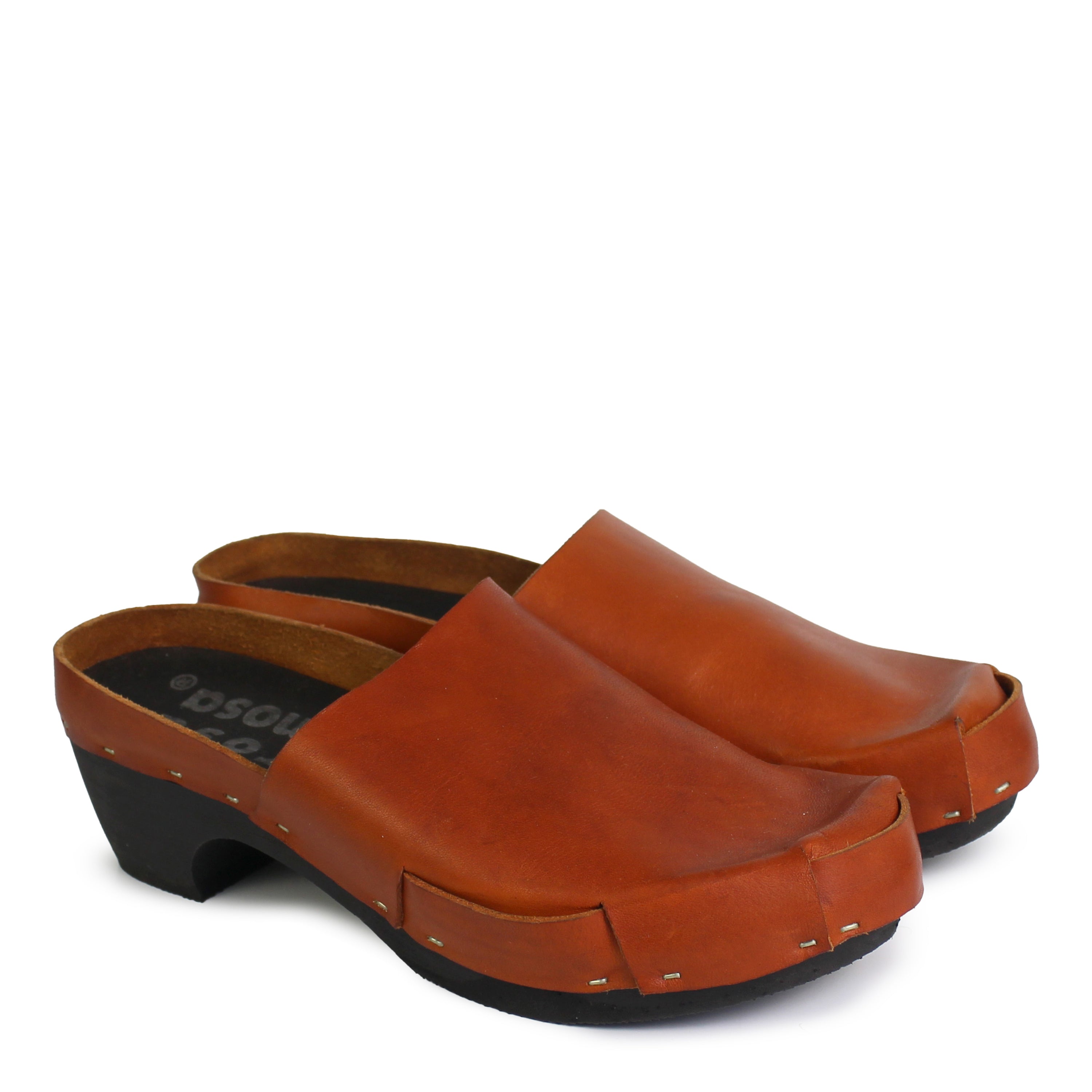 MAGO NOMAD + Leather Dark Clogs + Fieno