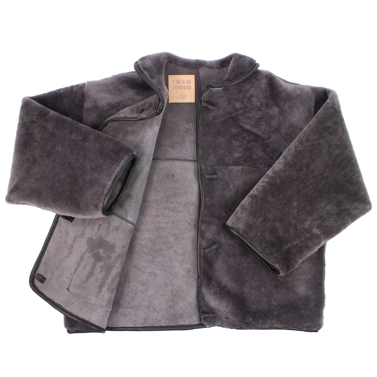 Jacket METEOR COLLAR + Reversible Shearling Jacket + Soft Gray