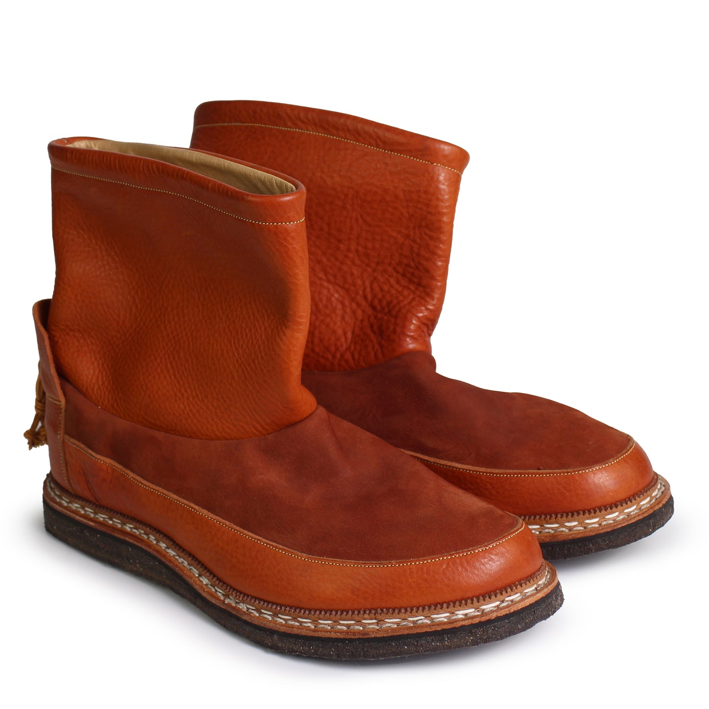 MOC BOOT LEATHER + Leather Welted Boots + Fieno