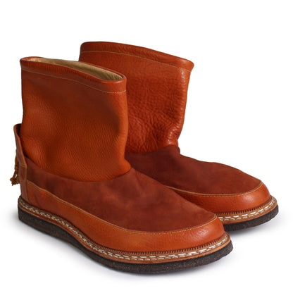 MOC BOOT LEATHER + Leather Welted Boots + Fieno