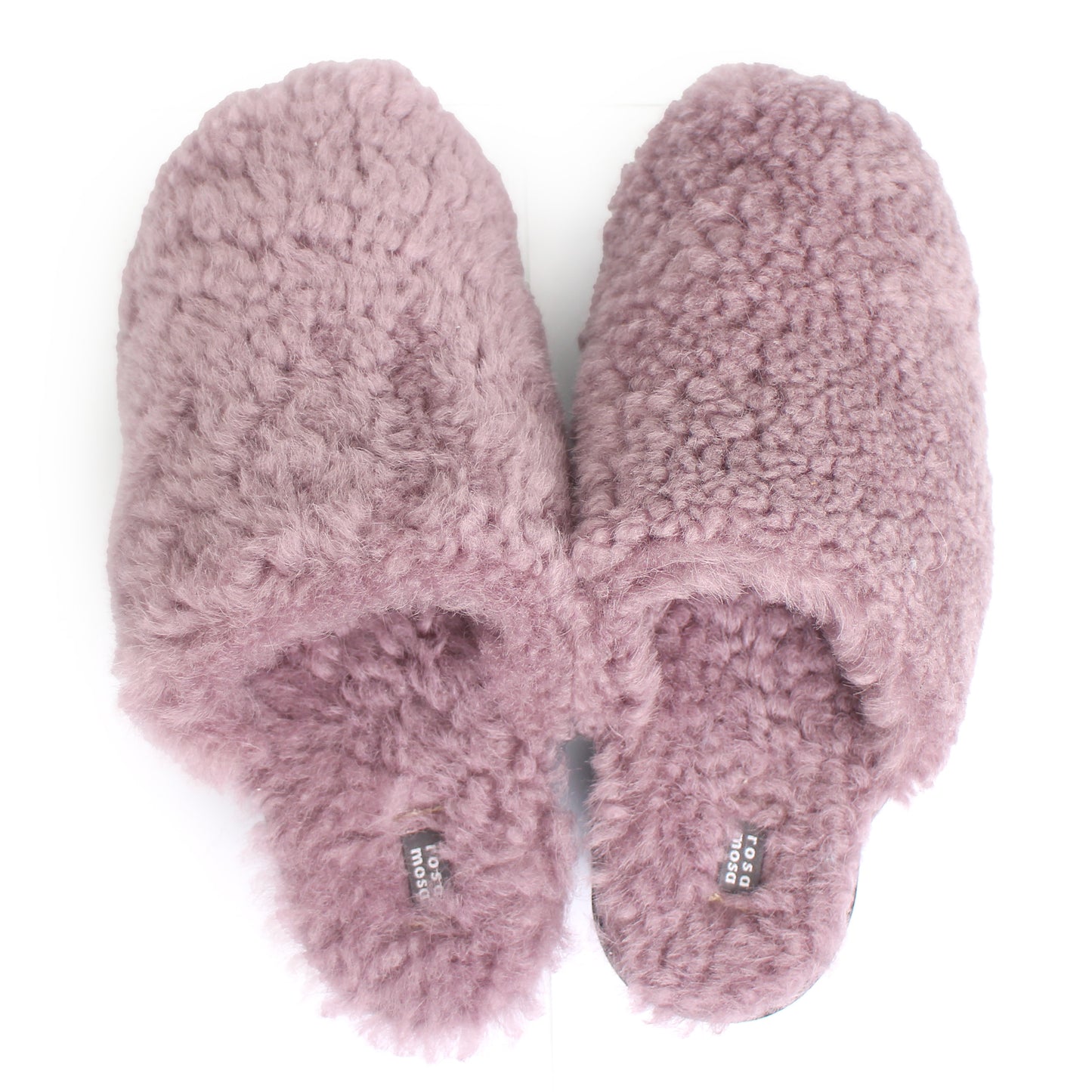 PANTO FULLY + Shearling Dark Clog Shoes + Lilac